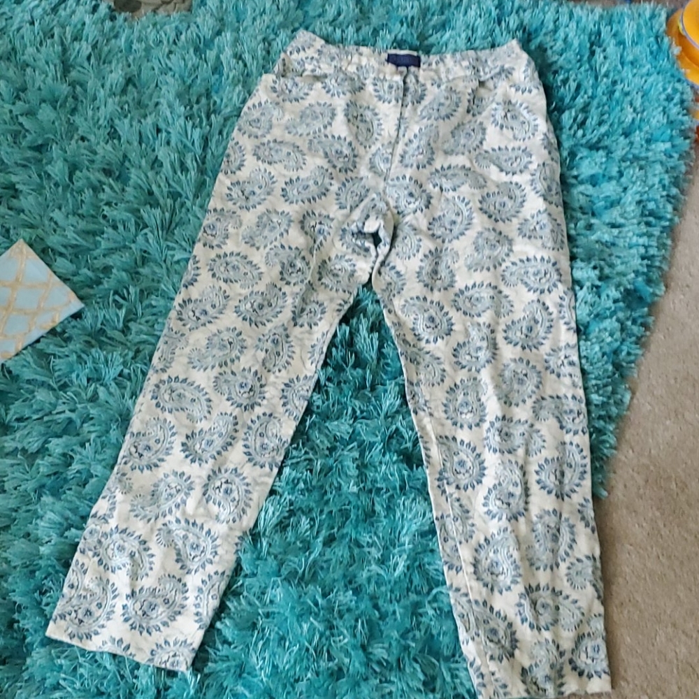 women's sz 10 j. McLaughlin paisley ankle pants